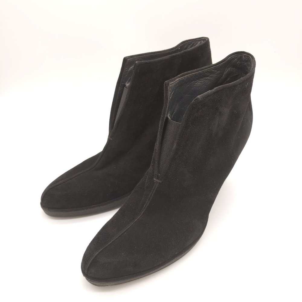 Stuart Weitzman Black Suede Ankle Boots Size 8
